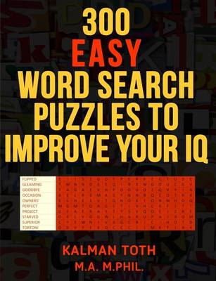 Book cover for 300 Easy Word Search Puzzles to Improve Your IQ