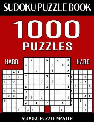 Book cover for Sudoku Puzzle Book 1,000 Hard Puzzles, Jumbo Bargain Size Book