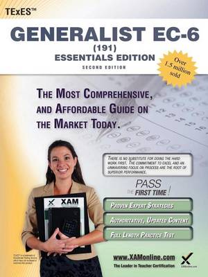 Book cover for TExES Generalist Ec-6 (191) Essentials Edition Teacher Certification Study Guide Test Prep