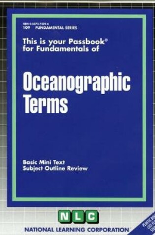 Cover of OCEANOGRAPHIC TERMS