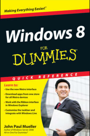 Cover of Windows 8 For Dummies Quick Reference
