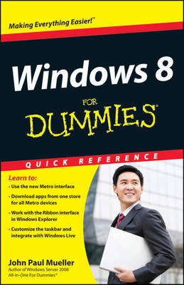 Book cover for Windows 8 For Dummies Quick Reference