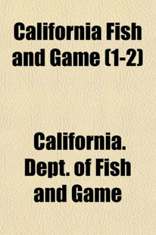 Cover of California Fish and Game (1-2)