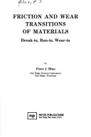 Cover of Friction and Wear Transitions of Materials