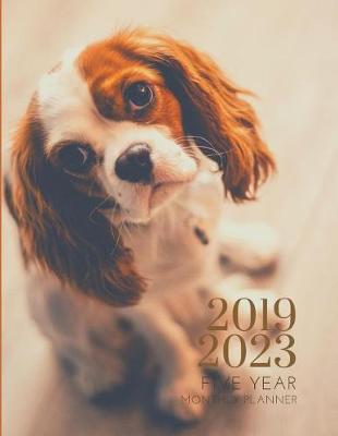 Book cover for 2019-2023 Five Year Planner Puppy Dog Goals Monthly Schedule Organizer