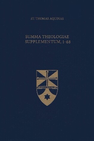 Cover of Summa Theologiae Supplementum, 1-68 (Latin-English Edition)