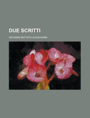 Book cover for Due Scritti