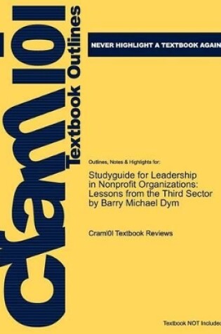 Cover of Studyguide for Leadership in Nonprofit Organizations