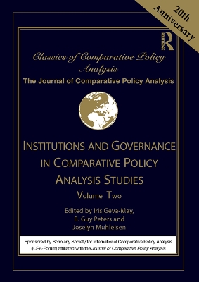 Cover of Institutions and Governance in Comparative Policy Analysis Studies