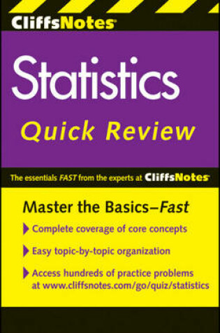 Cover of CliffsNotes Statistics Quick Review: 2nd Edition