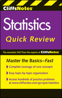 Book cover for CliffsNotes Statistics Quick Review: 2nd Edition