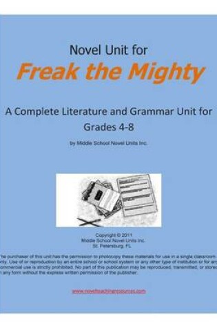 Cover of Novel Unit for Freak the Mighty
