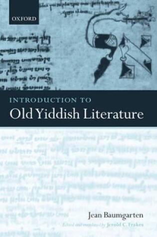 Cover of Introduction to Old Yiddish Literature