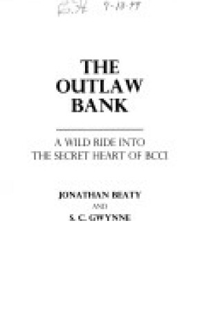 Cover of The Outlaw Bank, the