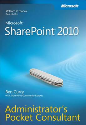 Book cover for Microsoft(r) Sharepoint(r) 2010 Administrator's Pocket Consultant