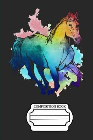 Cover of Running Horse Watercolor Composition Notebook