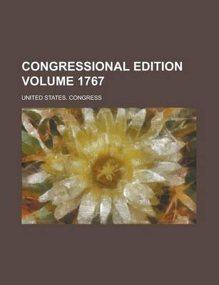 Book cover for Congressional Edition Volume 1767