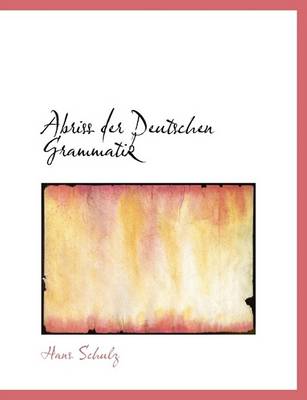 Book cover for Abriss Der Deutschen Grammatik