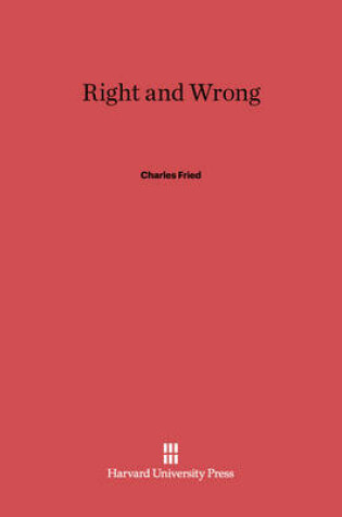 Cover of Right and Wrong