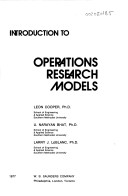 Book cover for Introduction to Operations Research Models