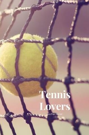 Cover of Tennis Lovers 100 page Journal