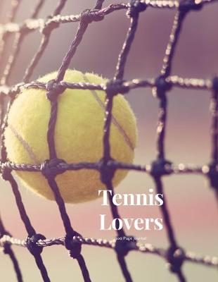 Book cover for Tennis Lovers 100 page Journal