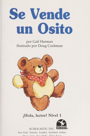 Cover of Se Vende un Osito