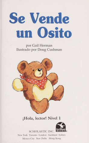 Cover of Se Vende un Osito