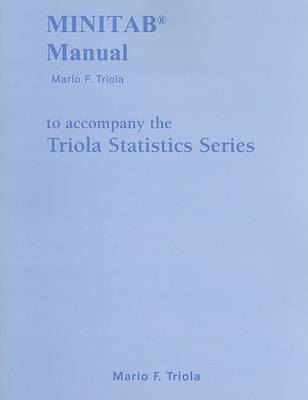 Book cover for Minitab Manual for the Triola Statistics Series