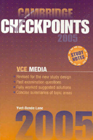 Cover of Cambridge Checkpoints VCE Media 2005