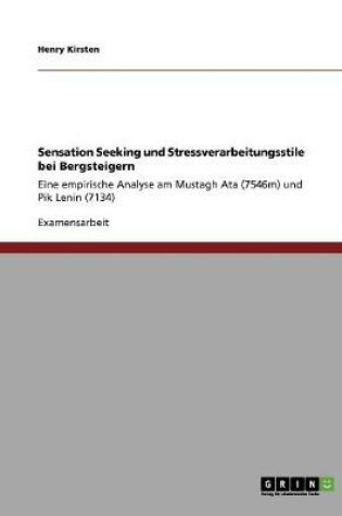 Cover of Sensation Seeking und Stressverarbeitungsstile bei Bergsteigern