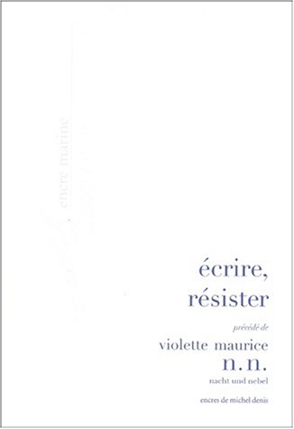 Cover of Ecrire, Resister