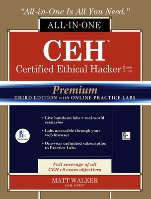 Book cover for CEH Certified Ethical Hacker All-in-One Exam Guide, Premium Third Edition with Online Practice Labs