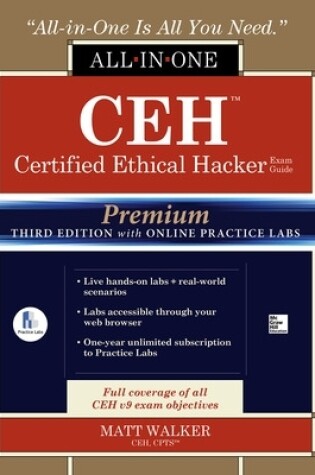 Cover of CEH Certified Ethical Hacker All-in-One Exam Guide, Premium Third Edition with Online Practice Labs