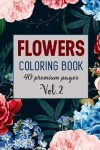 Book cover for Flowers Coloring Book Vol2