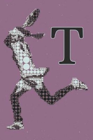 Cover of T Monogram Initial Tennis Journal