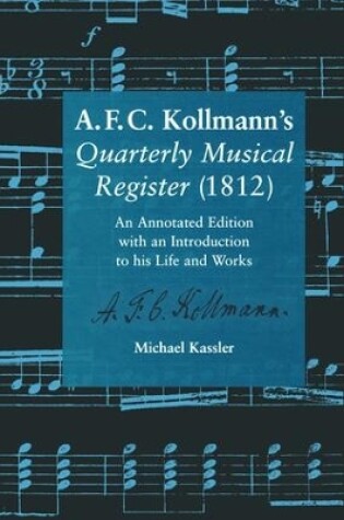 Cover of A.F.C. Kollmann's Quarterly Musical Register (1812)