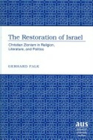 Cover of The Restoration of Israel