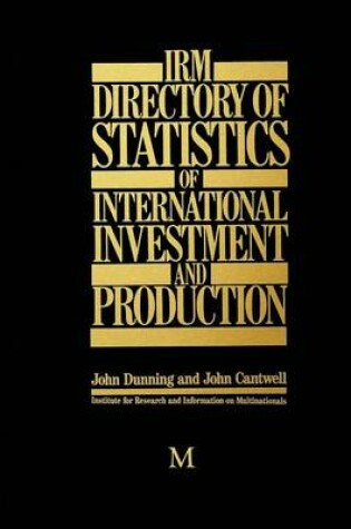 Cover of IRM Directory of Statistics of International Investment and Production