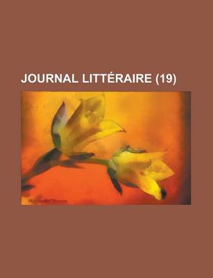 Book cover for Journal Litt Raire (19)