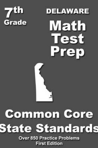 Cover of Delaware 7th Grade Math Test Prep