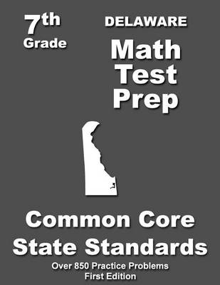 Book cover for Delaware 7th Grade Math Test Prep