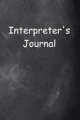 Cover of Interpreter's Journal Chalkboard Design