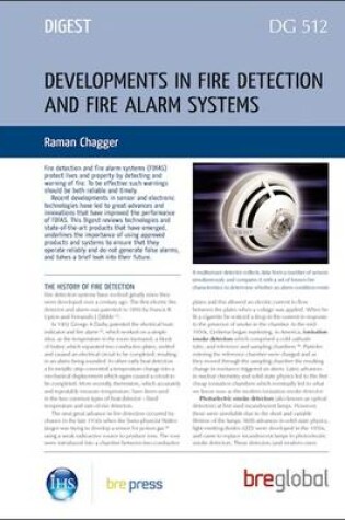 Cover of Developments in Fire Detection and Fire Alarm Systems