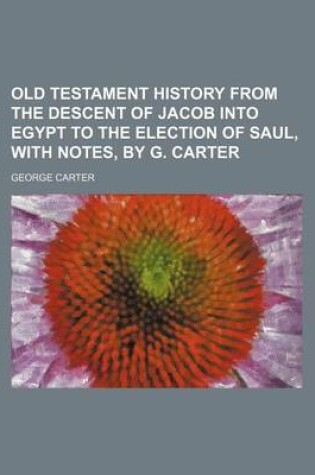 Cover of Old Testament History from the Descent of Jacob Into Egypt to the Election of Saul, with Notes, by G. Carter