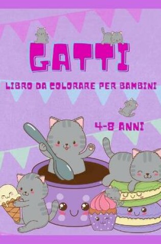 Cover of Gatto libro da colorare per bambini 4-8 anni