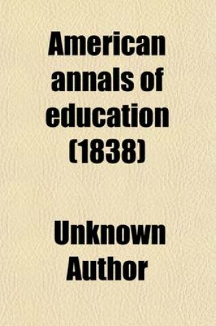 Cover of American Annals of Education
