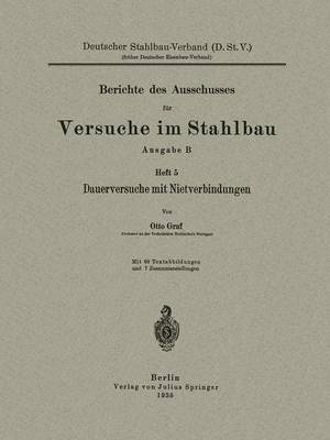 Book cover for Dauerversuche Mit Nietverbindungen