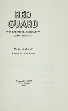 Book cover for Red Guard