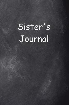 Book cover for Sister's Journal Chalkboard Design
